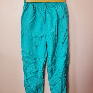Casual Isle Shiny Windbreaker Track Pants Joggers